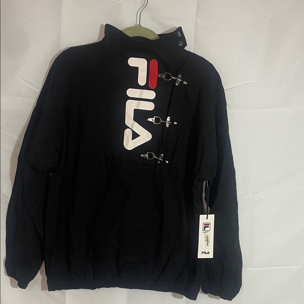 Fila Black Jacket with Red and White Logo - Picture 4 of 7